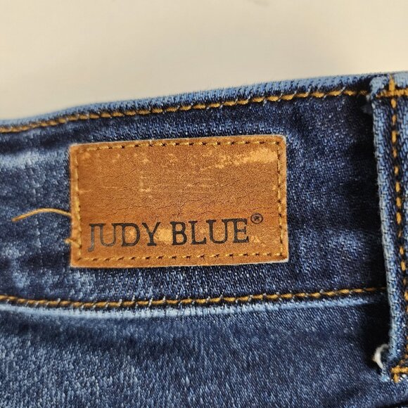 Judy Blue Jeans Womens Plus 16W Blue Slim Fit Denim (34x28) JB82128DK-PL - Picture 10 of 11